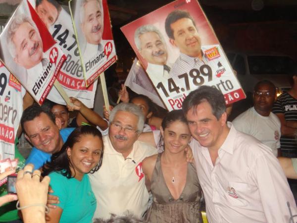 Ciro Nogueira acompanha Elmano em caminhada(Imagem:Reprodução)