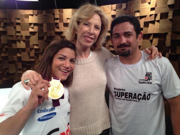 Com Marília Gabriela(Imagem:Reprodução)