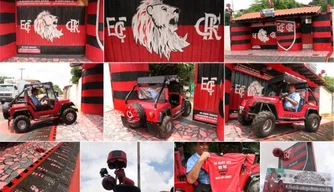 Coração vermelho e preto de Valdecy Xisto revela paixão pelos times rubro-negros