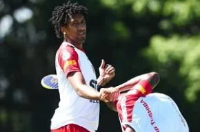 Cortez, no treino do São Paulo