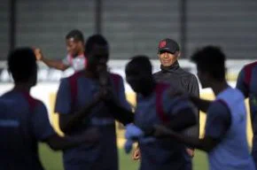 Cristóvão em treino do Vasco: necessidade de assumir riscos