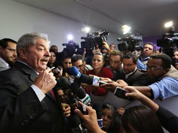 Em entrevista após cerimônia que celebrou os 10 anos do Bolsa Família, Lula criticou sua ex-ministra do Meio Ambiente, Marina Silva (Imagem:Reprodução)