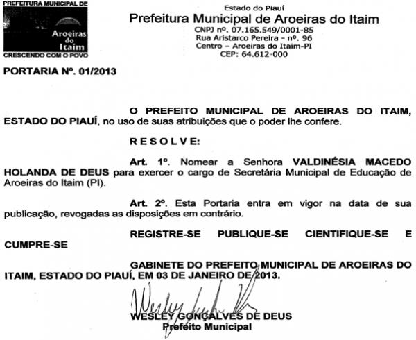 Esposa do prefeito.(Imagem:Reprodu&ccedil;&atilde;o/Viagora)
