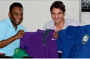 Federer com o Rei