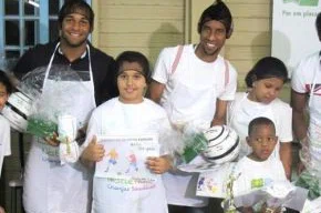 Felipe Bastos, Luiz Antonio e Leo Moura, Instituto Bola para Frente