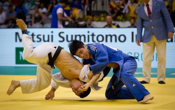 Felipe Kitadai &eacute; eliminado na estreia pelo Sul-Coreano Jin Won Kim(Imagem:Reprodu&ccedil;&atilde;o)