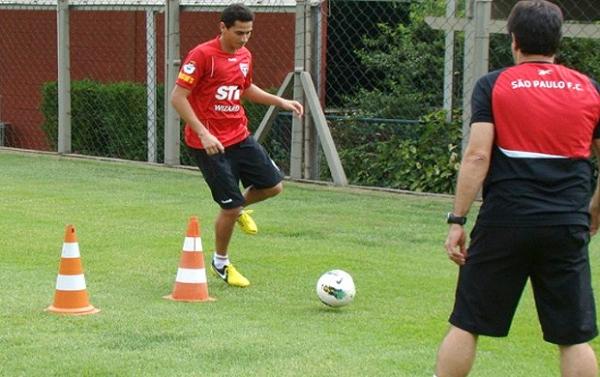 Ganso e Betinho em treino do S&atilde;o Paulo nesta sexta-feira(Imagem:Reprodu&ccedil;&atilde;o)
