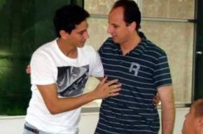 Ganso e Rogério Ceni se encontram no CT