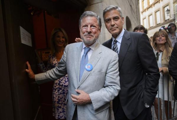 George Clooney chega a jantar de gala pr&oacute;-Obama em Genebra em agosto(Imagem:Reprodu&ccedil;&atilde;o)