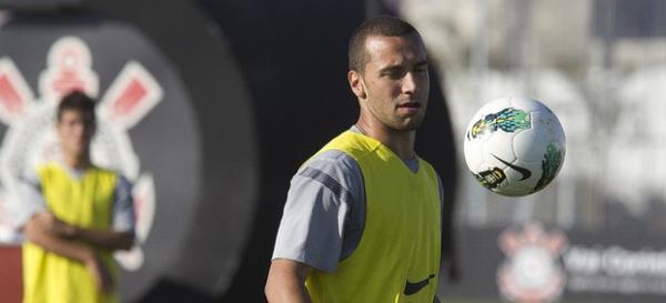 Guilherme, em treino do Corinthians no CT(Imagem:Daniel Augusto Jr. / Ag&ecirc;ncia Corinthians)