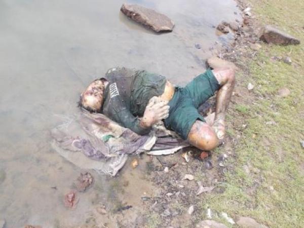 Homem encontrado morto no rio Long&aacute; da cidade de Esperantina.(Imagem:Reprodu&ccedil;&atilde;o)