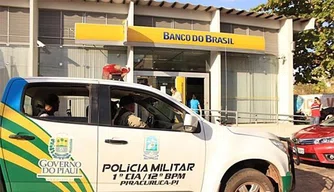Homens armados assaltam agência do Banco do Brasil de Piracuruca
