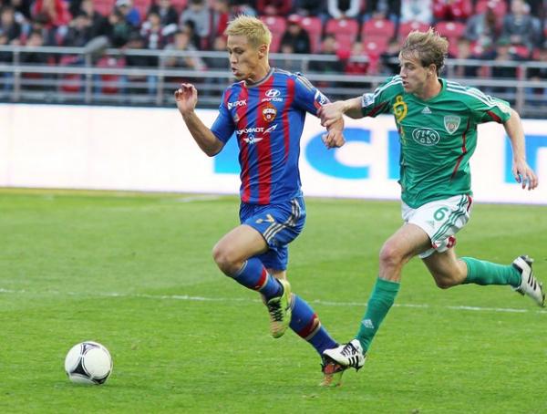 Honda é um dos destaques do CSKA no Campeonato Russo (Imagem:Reprodução)
