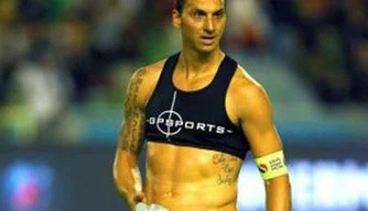 Ibrahimovic mostrou o corpo
