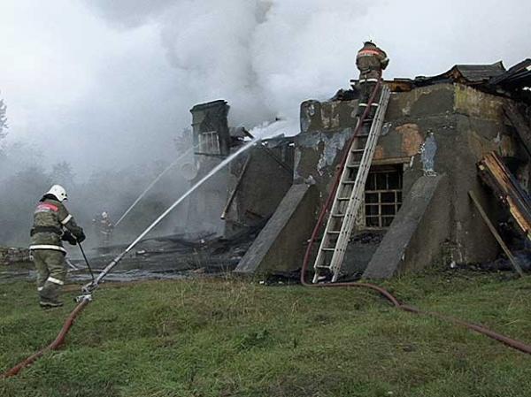 Incêndio destruiu hospital psiquiátrico na Rússia.(Imagem:Reprodução)