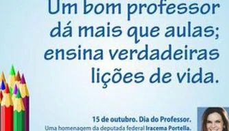Iracema Portella parabeniza os mestres do Brasil
