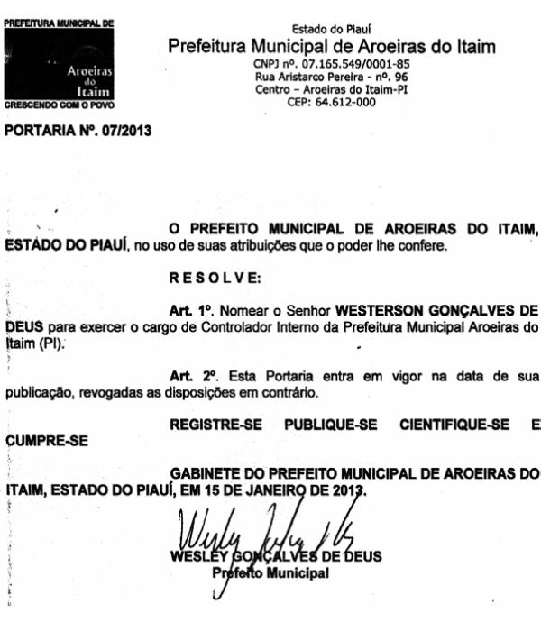 Irm&atilde;o do prefeito(Imagem:Reprodu&ccedil;&atilde;o/Viagora)
