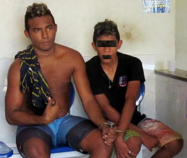 Isaac George da Silva Freitas e o menor.(Imagem:Reprodu&ccedil;&atilde;o)