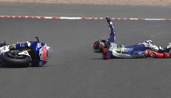 Jorge Lorenzo cai na Alemanha 2013