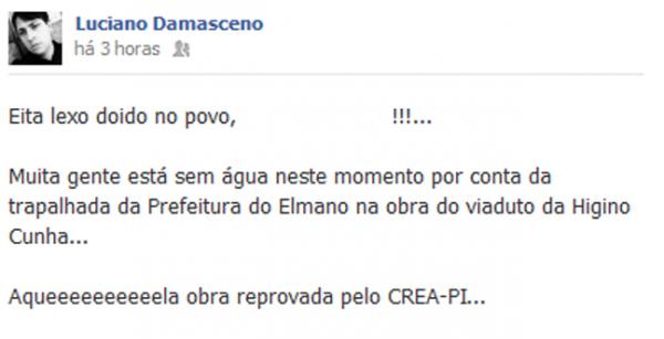 Jornalista Luciano Damasceno(Imagem:Reprodu&ccedil;&atilde;o)