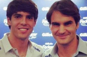 Kaká e Roger Federer