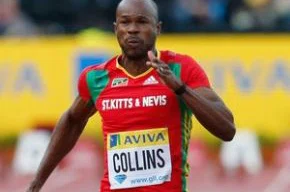 Kim Collins não disputou as eliminatórias dos 100m neste sábado
