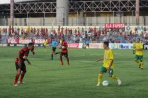 Lance da partida ente Flamengo e Sep.