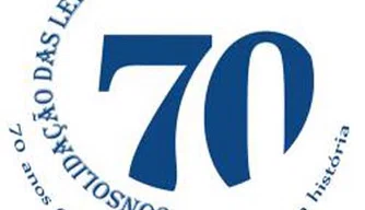 Logo comemorativa da CLT