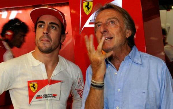 Luca di Montezemolo e Fernando Alonso se encontraram em Maranello (Imagem:reprodu&ccedil;&atilde;o)