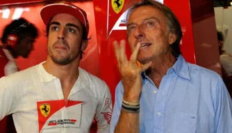 Luca di Montezemolo e Fernando Alonso se encontraram em Maranello .