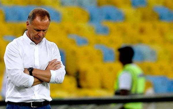 Mano Menezes em sua &uacute;ltima partida comandando o Fla(Imagem:Reprodu&ccedil;&atilde;o)