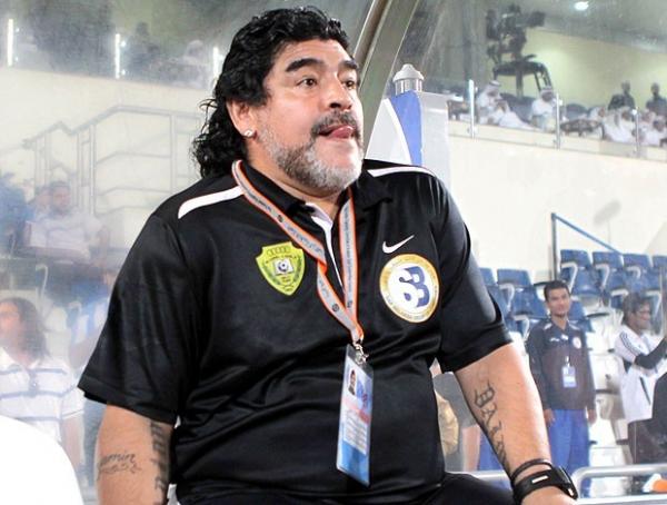 Maradona nos tempos de Al Was(Imagem:AFP)