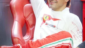 Massa nos boxes da Ferrari