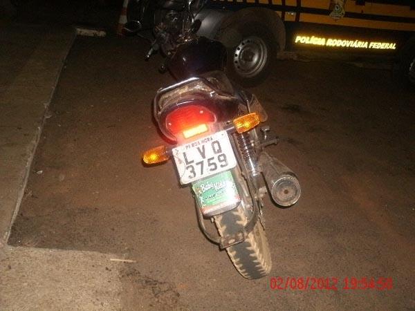 Moto assaltada em 2008(Imagem:Reprodução)