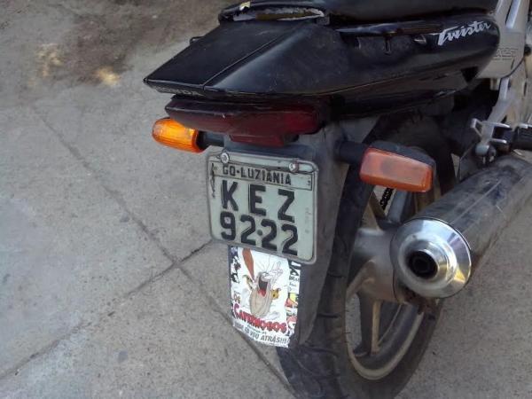 Motocicleta apreendida em Parnaíba(Imagem:Reprodução)
