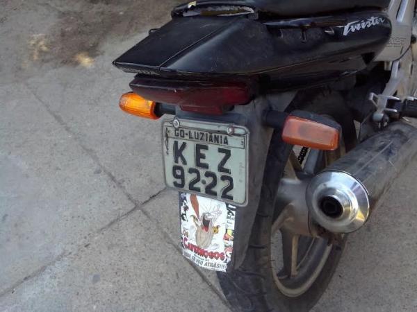 Motocicleta apreendida em Parna&iacute;ba(Imagem:Reprodu&ccedil;&atilde;o)