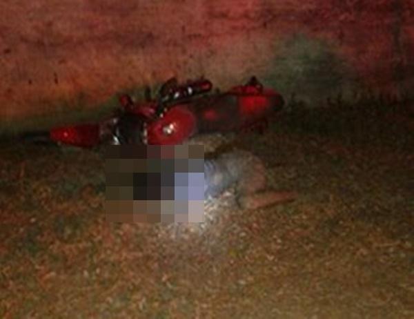 Motociclista morto no Angelim(Imagem:Reprodução)