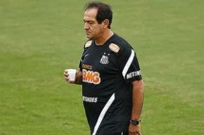 Muricy Ramalho, durante treino do Santos, no CT