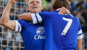 Naismith vibra com gol da vitória sobre o Chelsea