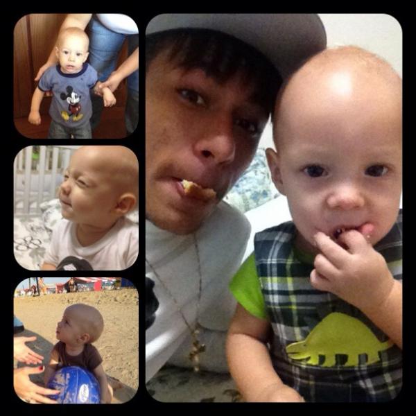 Neymar postou no Twitter fotos com o fofo Davi Lucca(Imagem:Reprodu&ccedil;&atilde;o)