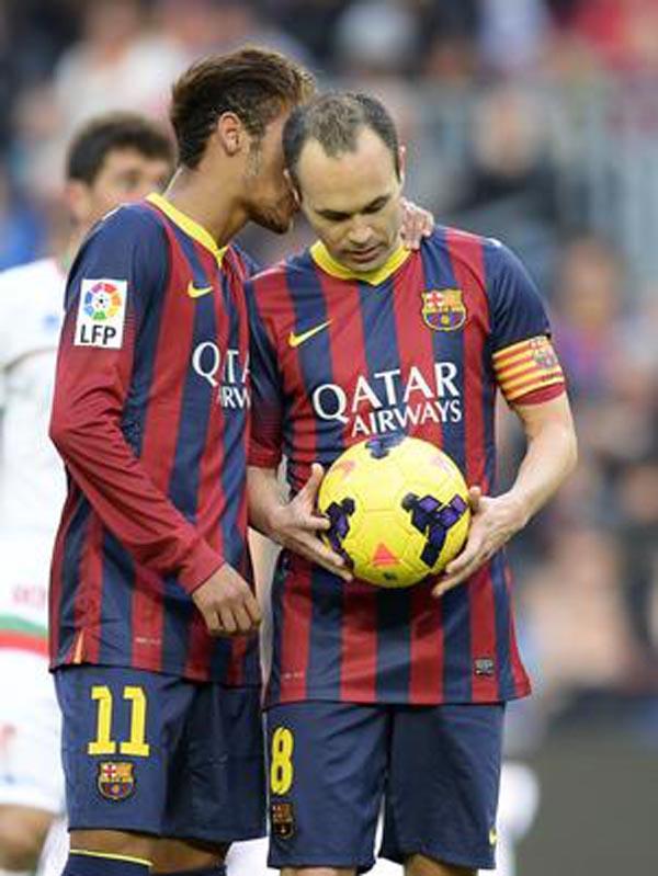 Neymar tem que respeitar hierarquia do Bar&ccedil;a para cobrar p&ecirc;naltis(Imagem:Reprodu&ccedil;&atilde;o)
