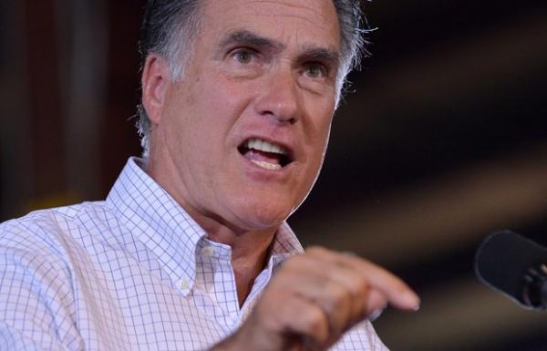 O candidato republicano &agrave; presid&ecirc;ncia dos EUA, Mitt Romney, discursa nesta quarta-feira (22) em Bettendorf. Iowa(Imagem:Reprodu&ccedil;&atilde;o)