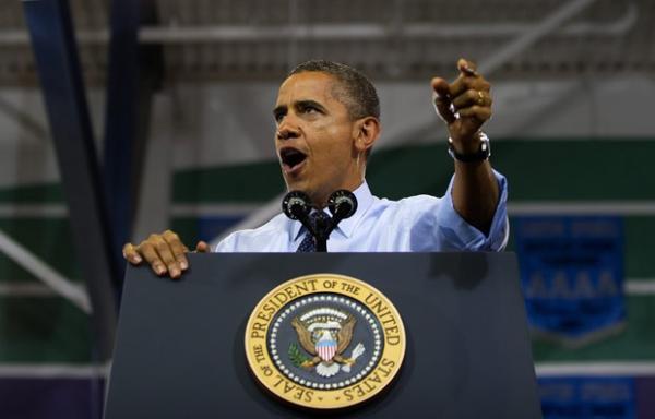 O presidente dos EUA, Barack Obama, discursa nesta quarta-feira (22) em Las Vegas, Nevada(Imagem:Reprodu&ccedil;&atilde;o)