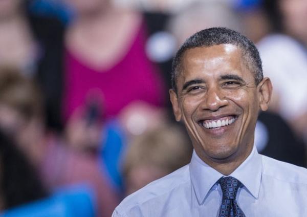 O presidente dos EUA, Barack Obama, faz campanha nesta sexta-feira (5) em Fairfax, na Virgínia(Imagem:Divulgação)