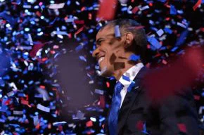 Obama comemora vitória em Chicago