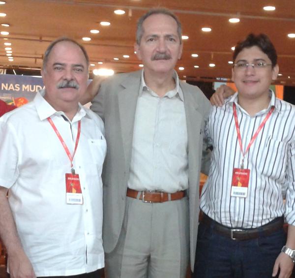 Osmar Júnior, Aldo Rabelo e Gláuber Silva.(Imagem:Divulgação)