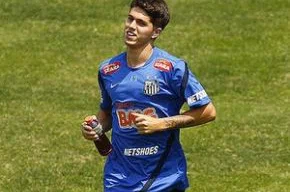 Patricio Rodriguez, em treino do Santos, no CT