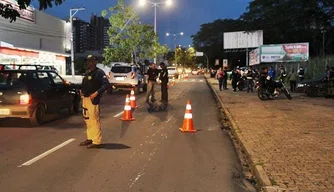 Polícia realiza barreiras pela cidade