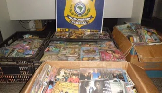 Polícia Rodoviária apreende mais de 5 mil CDs e DVDs