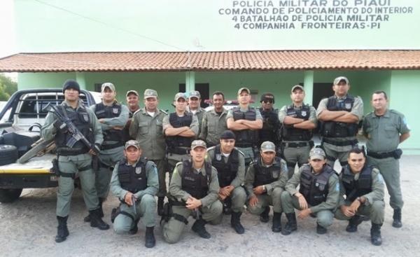 Policiais militares do Piauí e de Pernambuco participaram da operação.(Imagem:Reprodução)